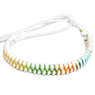 

Men Women Fashion Jewelry Friendship Folk-custom Knitting Bracelet Hand Weaving Leather Wristband