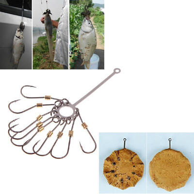 

4pcs Barbed Multi-Hook Plate Explosion Fishing Hook Tackle Capture off Ability Sharp Fishhook