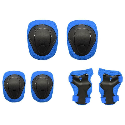 

Kids Knee Pads Set 6 in 1 Protective Gear Kit Knee Elbow Pads with Wrist Guards Children Safety Protection Pads for Rollerblading