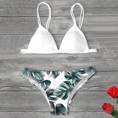 

Roseonmyhand Women Swimwear Bikini Solid Two-Piece Swimsuit Tankini Beach Swimsuit