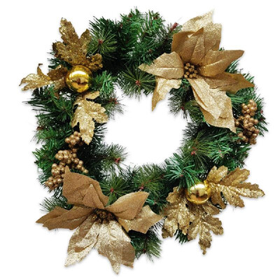 

Artificial Wreath Garland Christmas Natural Artificial Plants Flower Wall Door Handmade Realistic Fake Hanging Wreath for Hallowee