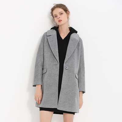 

Marc Rebecca wool coat fashion temperament was thin&long woolen coat 85003B brick red XL