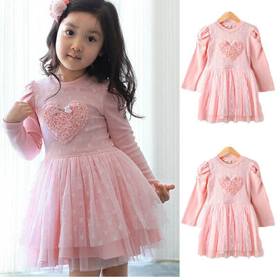 

SUNSIOM Kids Baby Girls Velvet Tutu Lace Dress Toddler Princess Party Dresses