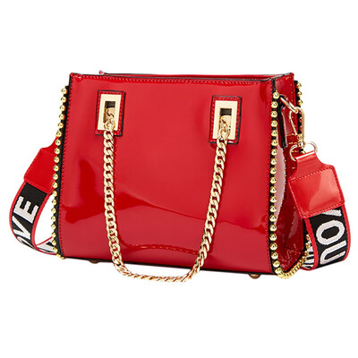 

Tailored Fashion Womens Patent Leather Sequin Handbag Bag Messenger Bag Mobile Phone Bag