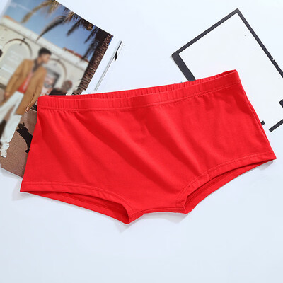 

Mens Low Waist Solid Boxer Briefs Casual Knickers Underwear Plus Size Underpants