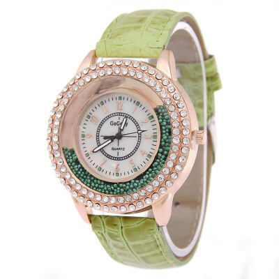 

Japan&South Korea prism ball rhinestone watch belt fashion trend ultra-thin watch