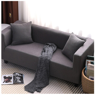 

Gobestart Simple Solid Color Muff Mtrip Thick All-inclusive Sofa Cover Three-Seat Sofa
