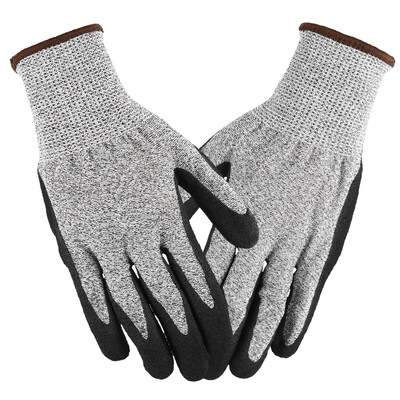 

Working Gloves Abrasion Resistant Anti Cutting Piercing Safety Gloves for Gardening Farming Motorcycle Riding