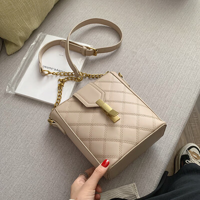 

Net red handbag 2019 new fashion bucket bag wild chain shoulder bag summer small fresh ins messenger bag