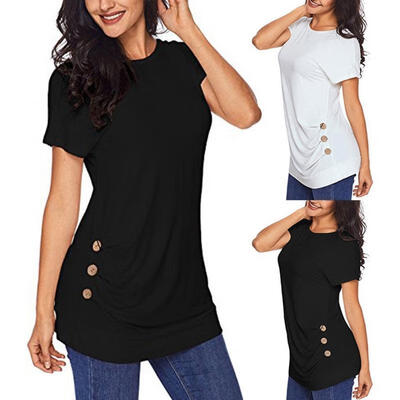 

Women Short Sleeve Loose T Shirts Fashion Ladies Summer Casual Blouse Tops Shirt