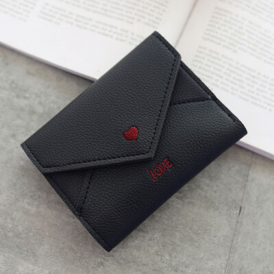 

Tailored Women Simple Love Short Wallet Coin Purse Card Holders Handbag BK