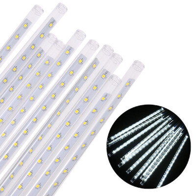 

300MM 10 Tubes 300 LEDs Meteor Shower Lights Falling Rain Drop Lights IP65 Water-resistant Cascading Lights for Holiday Party Wedd