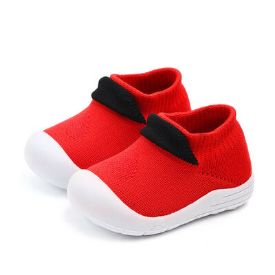 

Toddler Newborn Cotoon Knit Soft Sole Crib Shoes Baby Girls Boy Prewalker Shoes