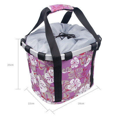 

Collapsible Bike Basket Multi-purpose Bicycle Handle Basket for Pet Carrier Wicker Bicycle Front Basket