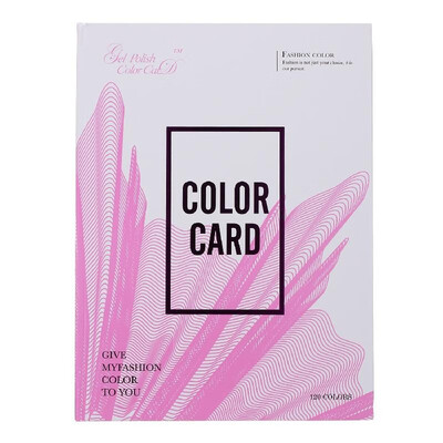 

120 Nail Color Chart Display Book with 120pcs False Nails Nail Polish UV Gel Color Card Board Nail Salon Tools
