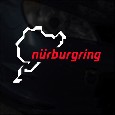 

Tailored The Racing Track Nurburgring Sticker Funny Window Car Decal ILLEST Sign Vinyl