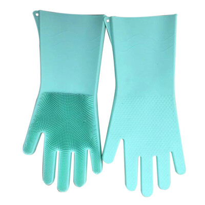 

Toponeto Magic Reusable Silicone Gloves Cleaning Brush Scrubber Gloves Heat Resistant For