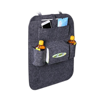 

Auto Car Backseat Organizer Car-Styling Holder Felt Covers Versatile Multi-Pocket Seat Wool Felt Storage Container Hanging Box Mul
