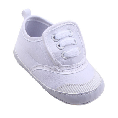 

Baby Girl Boy Solid Print Anti-Slip Shoes Casual Sneakers Toddler Soft Soled First Walkers