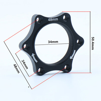 

Alloy Bike Hub Lock Nut Flange Thread Disc Brake Adaptor Bicycle Disk Rotor Tray