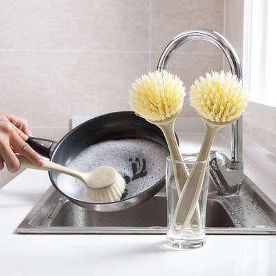 

Long Handle Pot Dishes Washing Brush Kitchen Sink Countertop Cleaning Tool