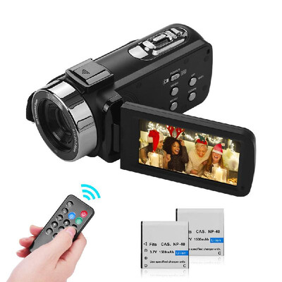 

Portable 4K FHD Digital Video Camera Camcorder DV Recorder 30 Inch Rotational Screen Support IR Night Vision WiFi Connection 16X