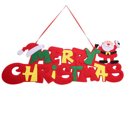 

Merry Christmas Letter Cards Doorplate Hanging Pendant Christmas Ornaments