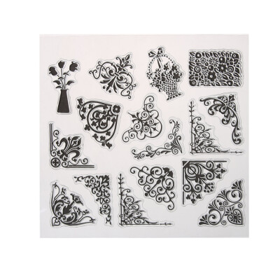 

Transparent Clear Stamp DIY Silicone Seals Scrapbooking Card 11