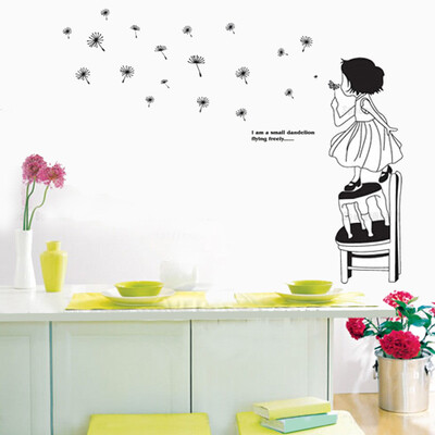 

〖Follure〗Dream Dandelion Wall Art Decal Sticker Removable Mural PVC Home Decor Gift