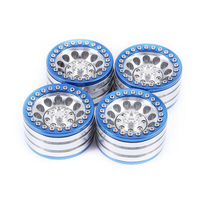

4pcs Aluminum Alloy 19in Tire Hub Beadlock Wheels Rims for 110 RC Crawler