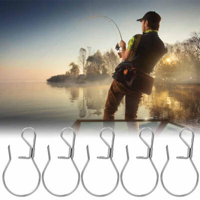 

Greensen 5pc Stainless Steel Multi-function Backpack Hanging Hook Clip Fishing Snaps Fish Lock Buckle