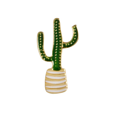 

Fashion Alloy Women&Men Cactus Brooch Gift Potted Plant Brooch Jewelry