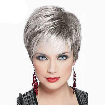 

〖Follure〗Real Remy Human Hair Topper Toupee Clip Hairpiece Lace Top Wig For Women