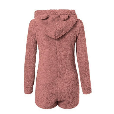 

Women Winter Fall Velutum Nighty Soft Cute Long-Sleeved Plush Jumpsuit Sweety Lovely Pajamas Comfortable Home Clothes