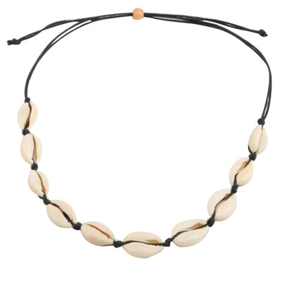 

Natural Shell Necklace Bracelet Women Girls Beach Choker Collarbone Chain Anklet Clavicle Necklace Handmade Pendants