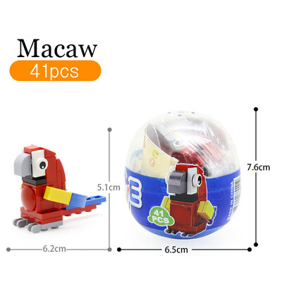 

Animal Egg Twisting Series Dog Rooster Rhinoceros Dinosaur Tiger&Rabbit Assembly Building Block Childrens Toys