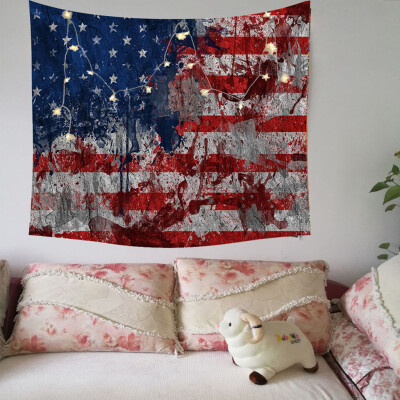 

Gobestart Independence Day Print Family Tapestry Light String Combination Wall Decor15x2m