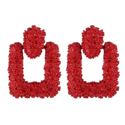 

Olaru Big Vintage Earrings for women gold color Geometric statement earring 2019 metal earing Hanging fashion jewelry trendy New