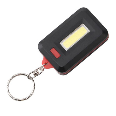 

Mini Keychain Flashlight COB LED Key Ring Flash Light Small Lamp Torch Outdoor Portable Pocket Emergency Light