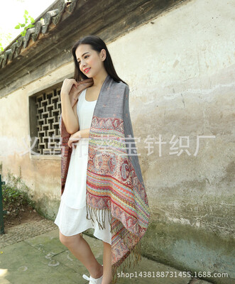 

New cotton bee national wind scarf ladies summer air conditioning shawl autumn&winter bohemian shawl