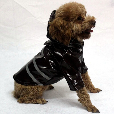 

Summer Outdoor Puppy Pet Rain Coat -XL Waterproof Jackets hooded raincoat PU reflective pet Raincoat for Dogs Cats Apparel Clothe