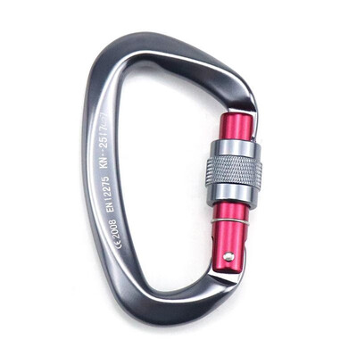 

Carabiner with Screw Locking Gate 25KN Heavy Duty Carabiner Clips for Hammocks Camping Hiking Backpacking