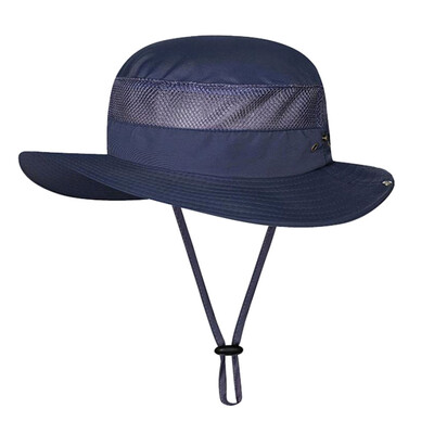 

Unisex Summer Bucket Hat Wide Brim Nylon Sun Visor Outdoor Fishing Cap
