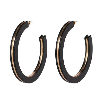 

JURAN 2019 New Arrival Geometric Resin Earrings Bohemian Statement Big Hoop Earrings For Women Bijoux pendientes