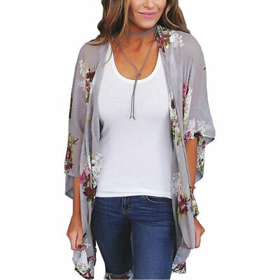 

Women Vintage Floral Loose Shawl Long Kimono Cardigan Boho Jacket Coat Shirt