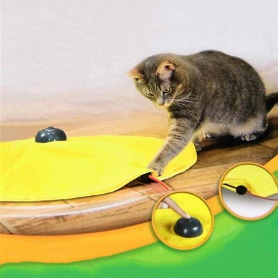 

Cat\ Meow Undercover Mouse Yellow Skirt Moving Wand Mouse Toy