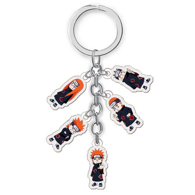 

CAR-TOBBY Anime Naruto Sakura Kakashi Itachi Metal Keychain Bag Car Key Ring