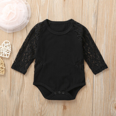 

Toddler Kids Baby Girl Long Sleeve Lace Clothes Romper Bodysuit Jumpsuit Outfits