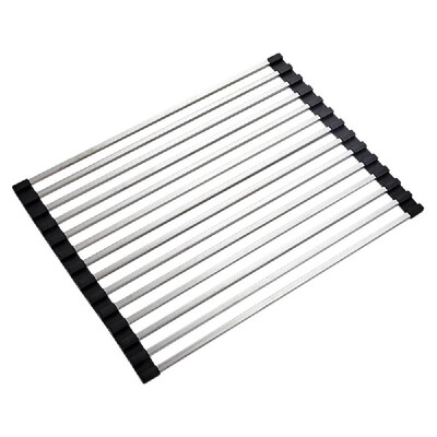 

Stainless steel drain rack kitchen sink telescopic dishes foldable drain curtain water board rack