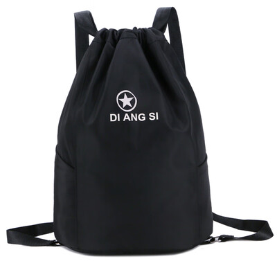 

Mens&womens general exercise bag outdoor travel backpack large capacity light rope double shoulder bag pick up bag
